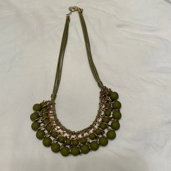 Jewelry Army Green Necklace Poshmark